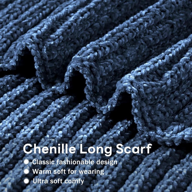 FANCY WELL Scarf for Women Winter - Chunky Scarf Oversized Chenille,Soft Long Scarves for Cold Weather,Gifts for Women - Image 2